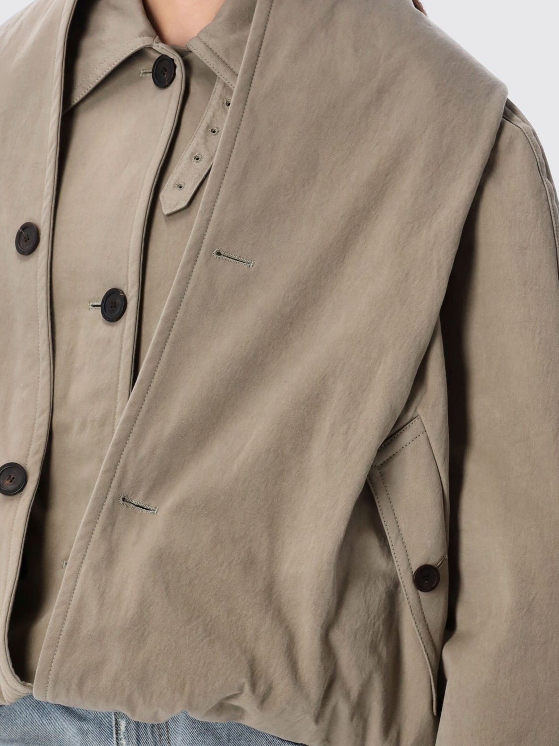 コート BALENCIAGA OUTERWEAR (831516TQP07) BALENCIAGA: Coat woman - Beige | Balenciaga jacket