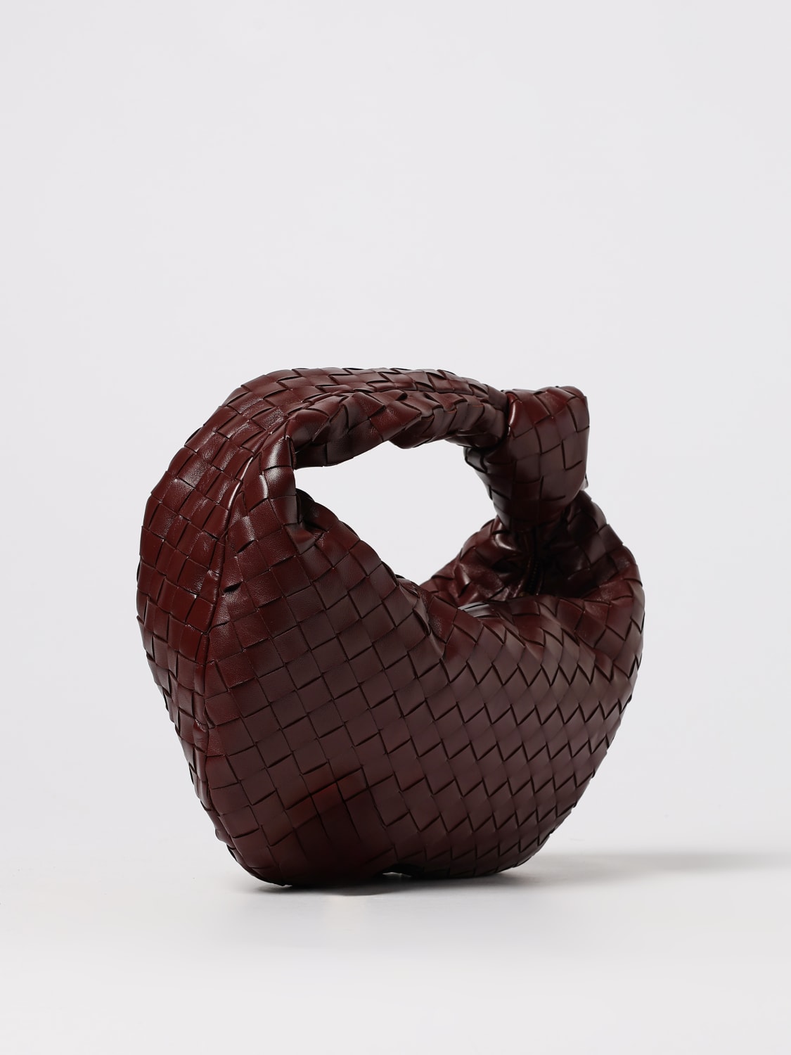 BOTTEGA VENETA BORSA A MANO: Borsa Jodie Bottega Veneta in pelle intrecciata , Terra - Img 3