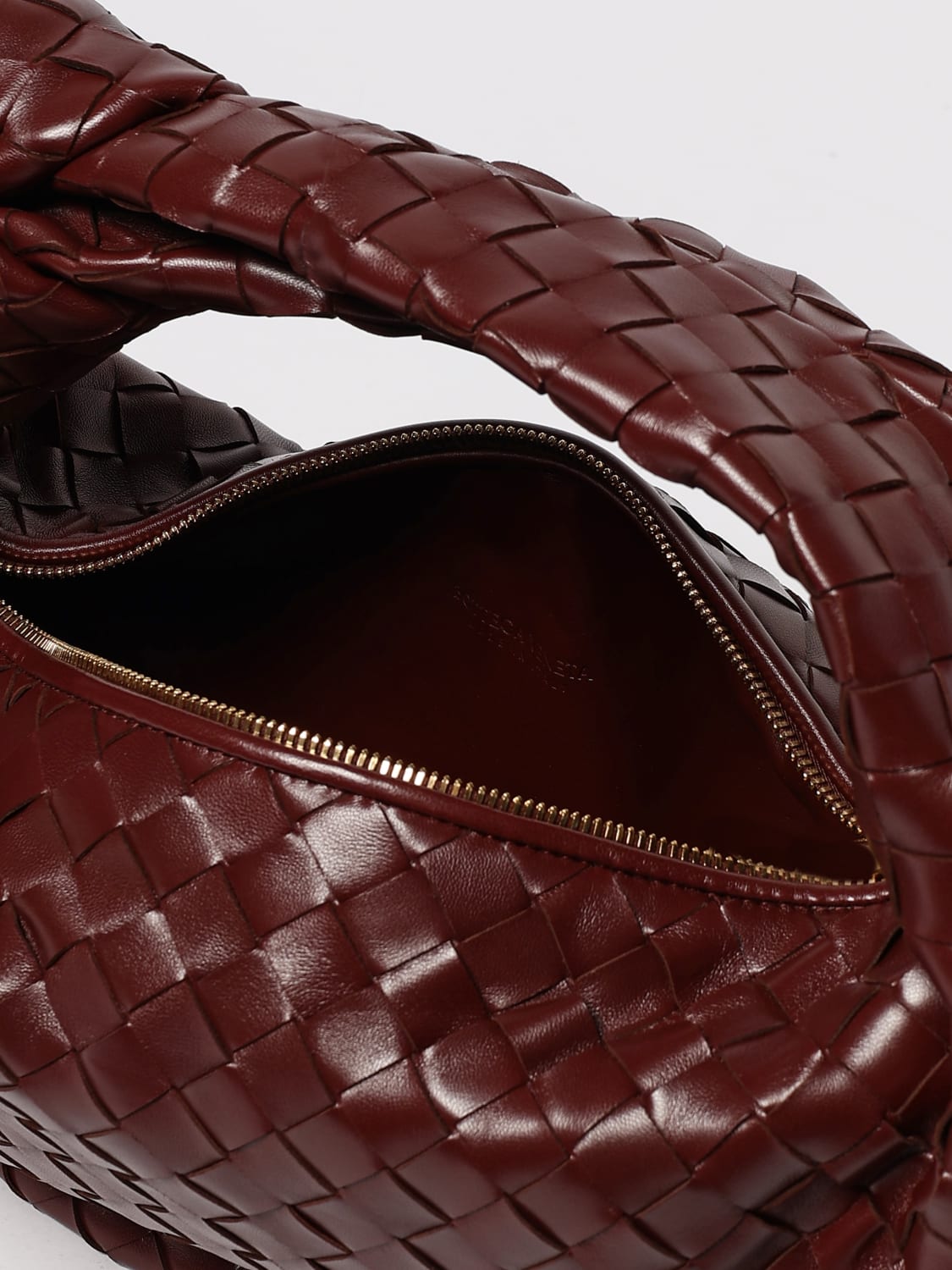 BOTTEGA VENETA BORSA A MANO: Borsa Jodie Bottega Veneta in pelle intrecciata , Terra - Img 5