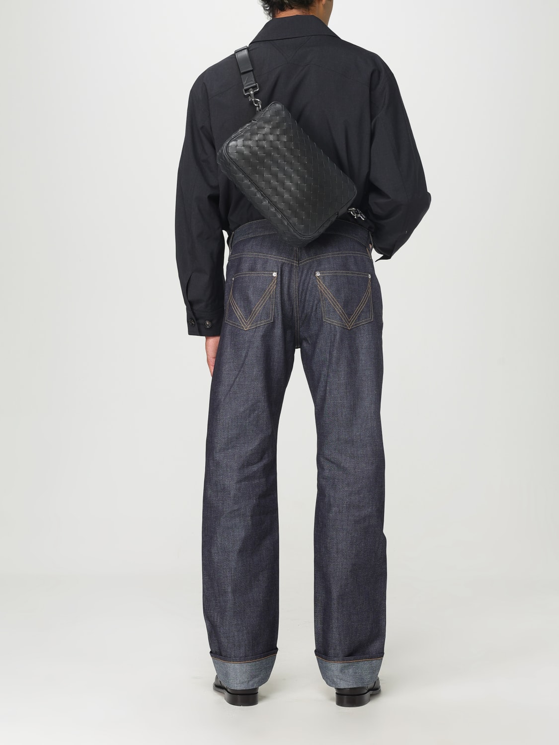 BOTTEGA VENETA SHOULDER BAG: Bags men Bottega Veneta, Silver - Img 2