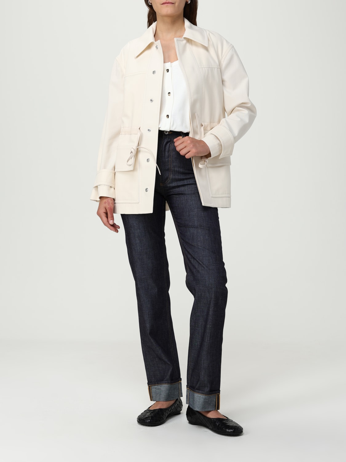 BOTTEGA VENETA JEANS: Hose damen Bottega Veneta, Blau - Img 2