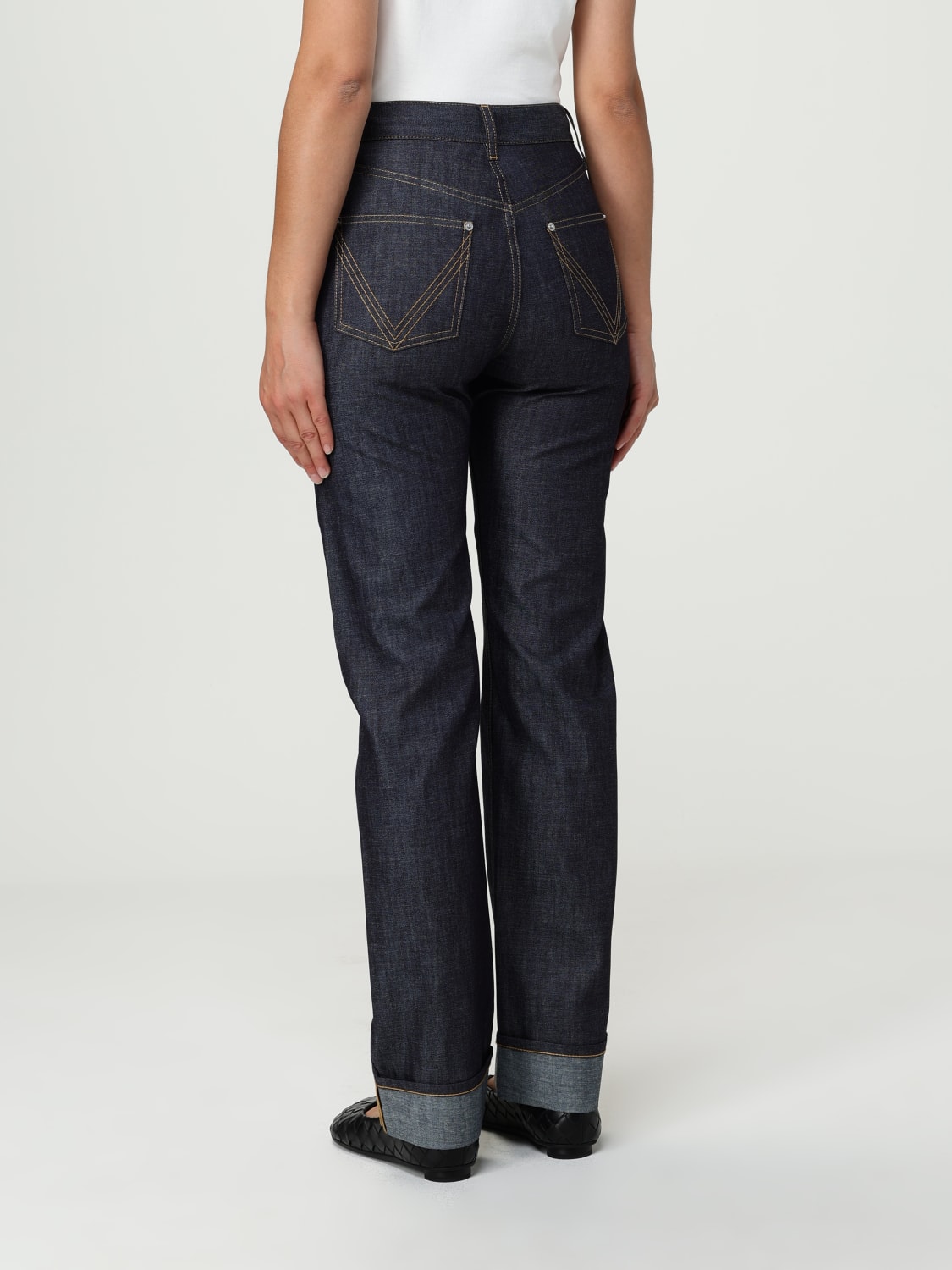 BOTTEGA VENETA JEANS: Hose damen Bottega Veneta, Blau - Img 3