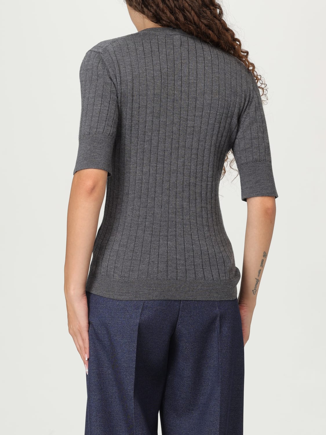 BOTTEGA VENETA TOP: Top woman Bottega Veneta, Charcoal - Img 3