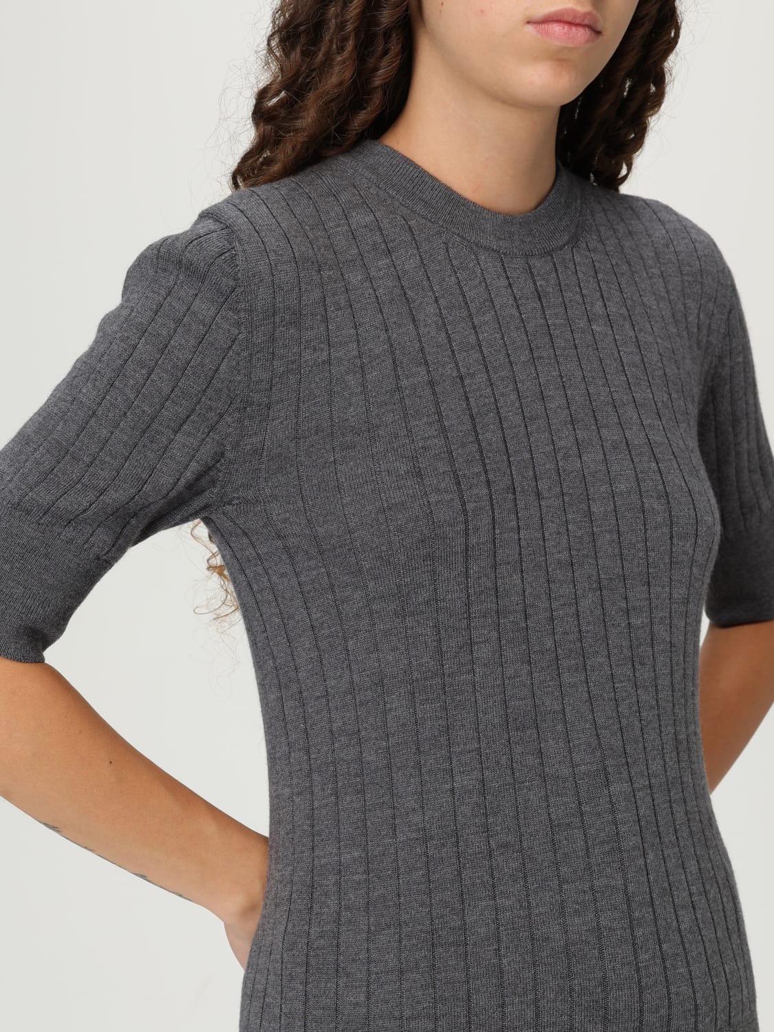 BOTTEGA VENETA TOP: Top woman Bottega Veneta, Charcoal - Img 5