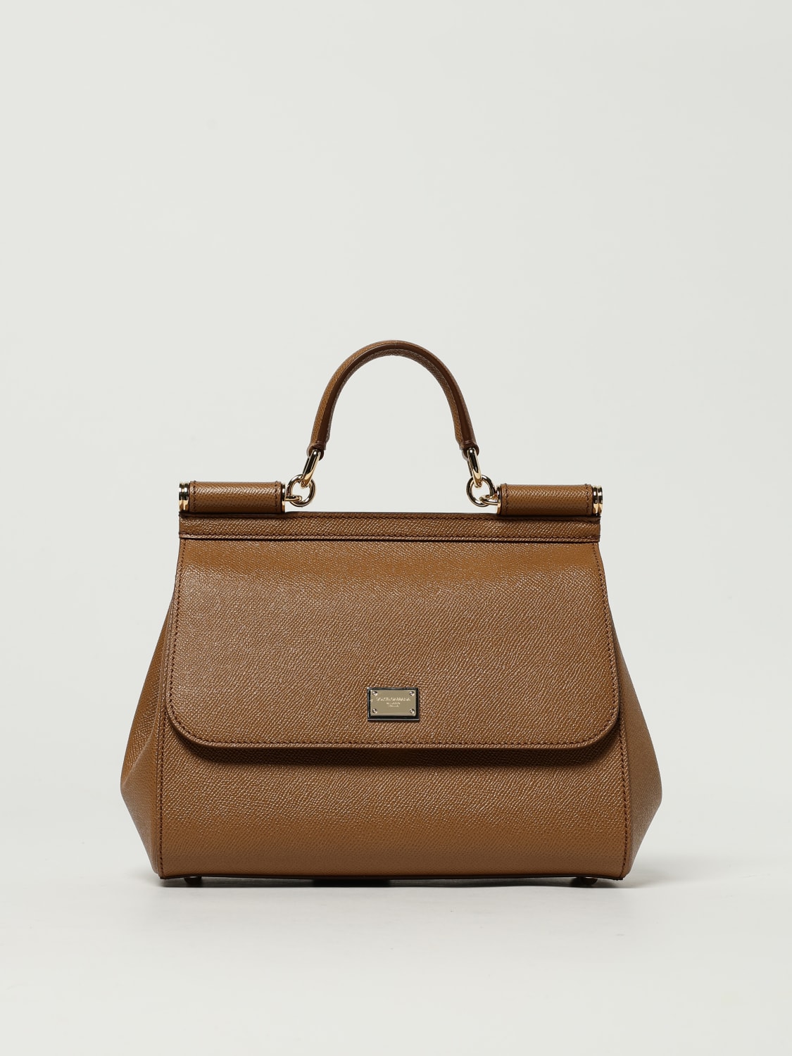 DOLCE & GABBANA SAC À MAIN: Sac porté épaule femme Dolce & Gabbana, Beige - Img 1