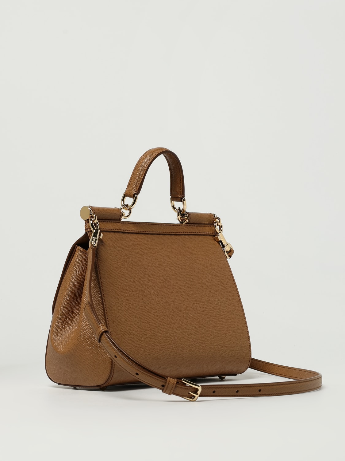 DOLCE & GABBANA SAC À MAIN: Sac porté épaule femme Dolce & Gabbana, Beige - Img 3