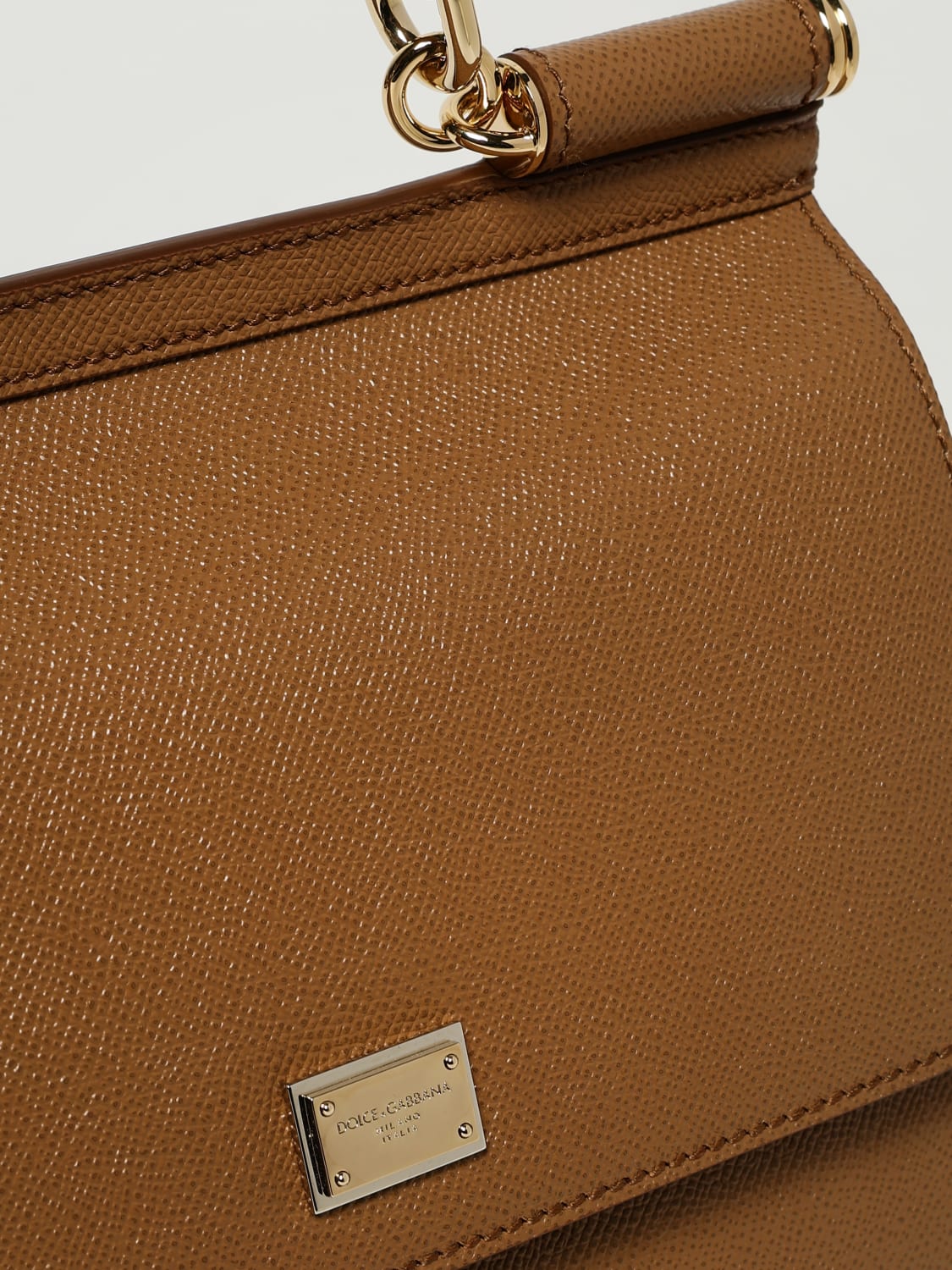 DOLCE & GABBANA SAC À MAIN: Sac porté épaule femme Dolce & Gabbana, Beige - Img 4