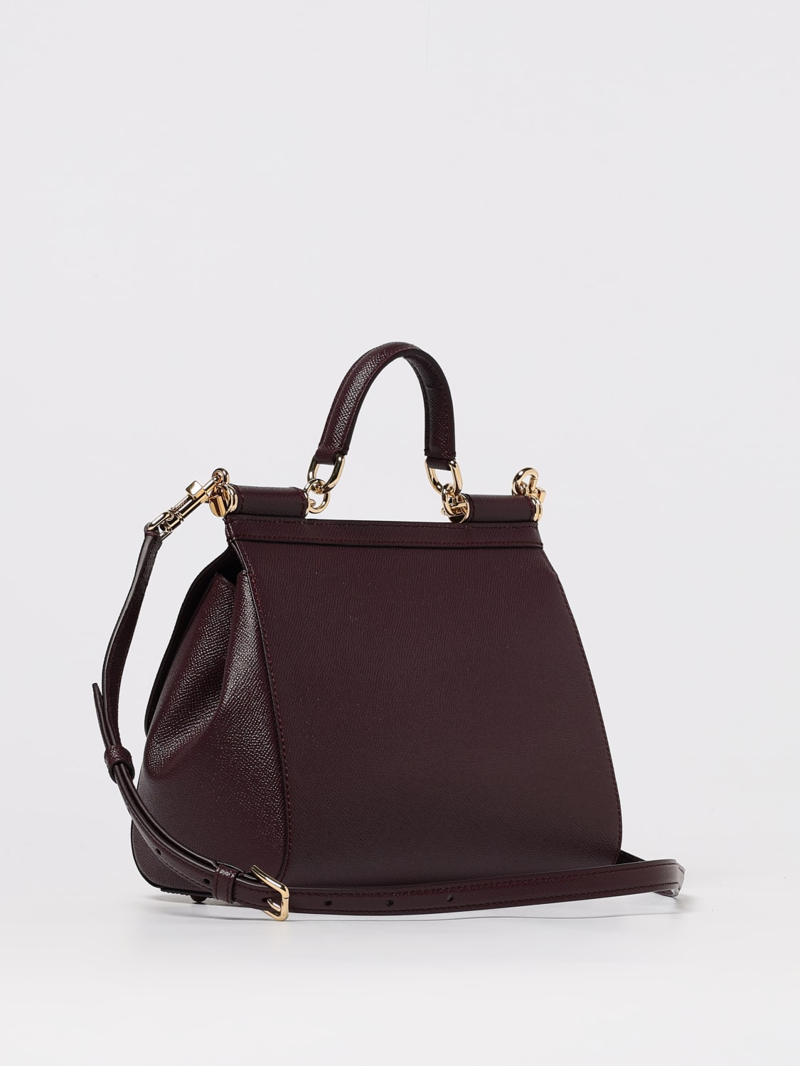 DOLCE & GABBANA BOLSO DE MANO: Bolso de hombro mujer Dolce & Gabbana, Vino - Img 3