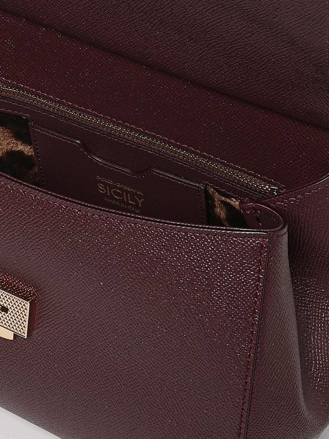 DOLCE & GABBANA BOLSO DE MANO: Bolso de hombro mujer Dolce & Gabbana, Vino - Img 5