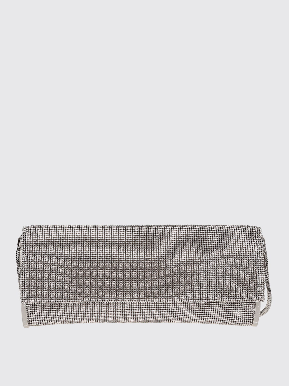 BENEDETTA BRUZZICHES CLUTCH: Borsa Kate Benedetta Bruzziches con strass, Argento - Img 1