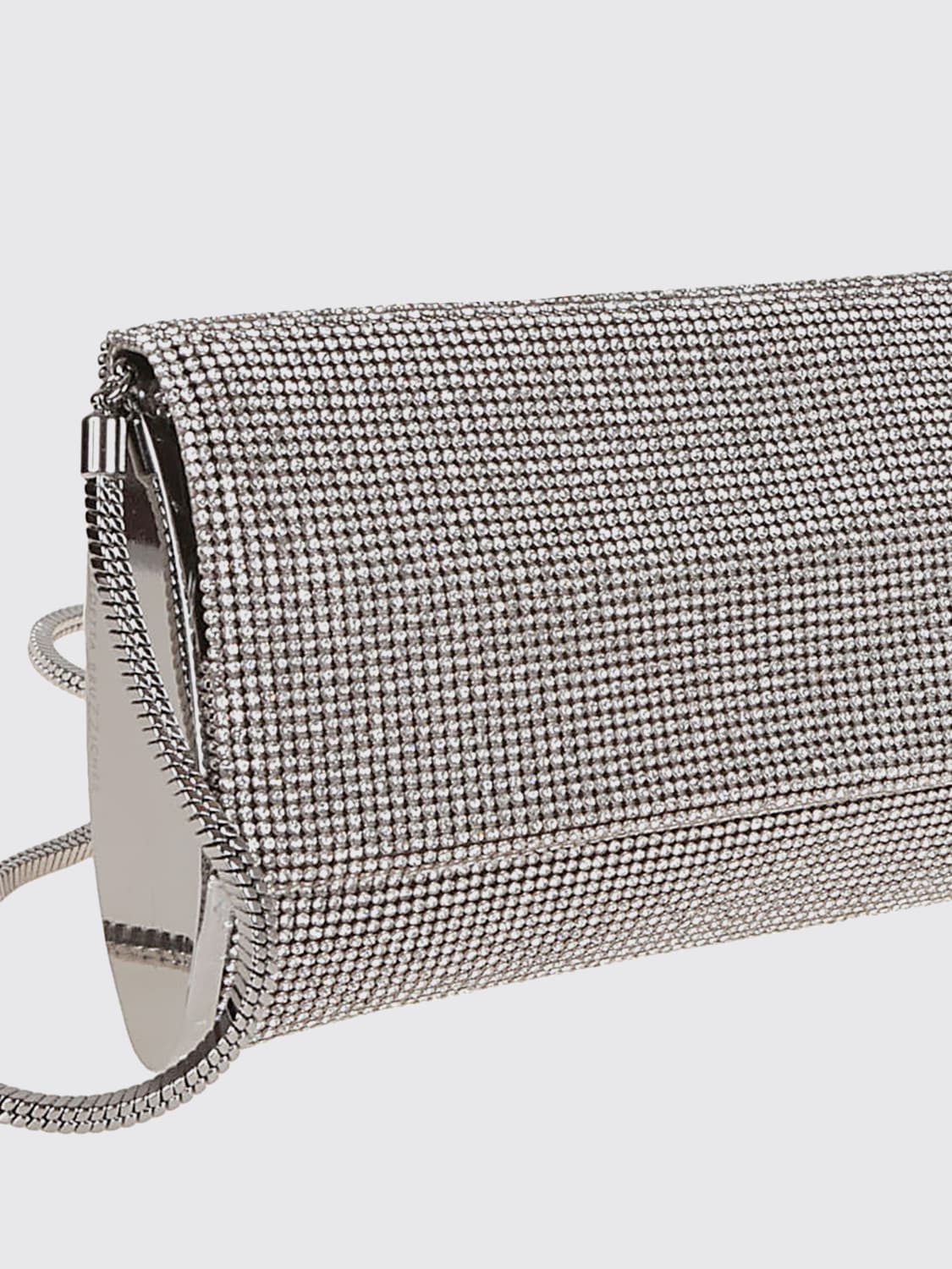 BENEDETTA BRUZZICHES CLUTCH: Borsa Kate Benedetta Bruzziches con strass, Argento - Img 3