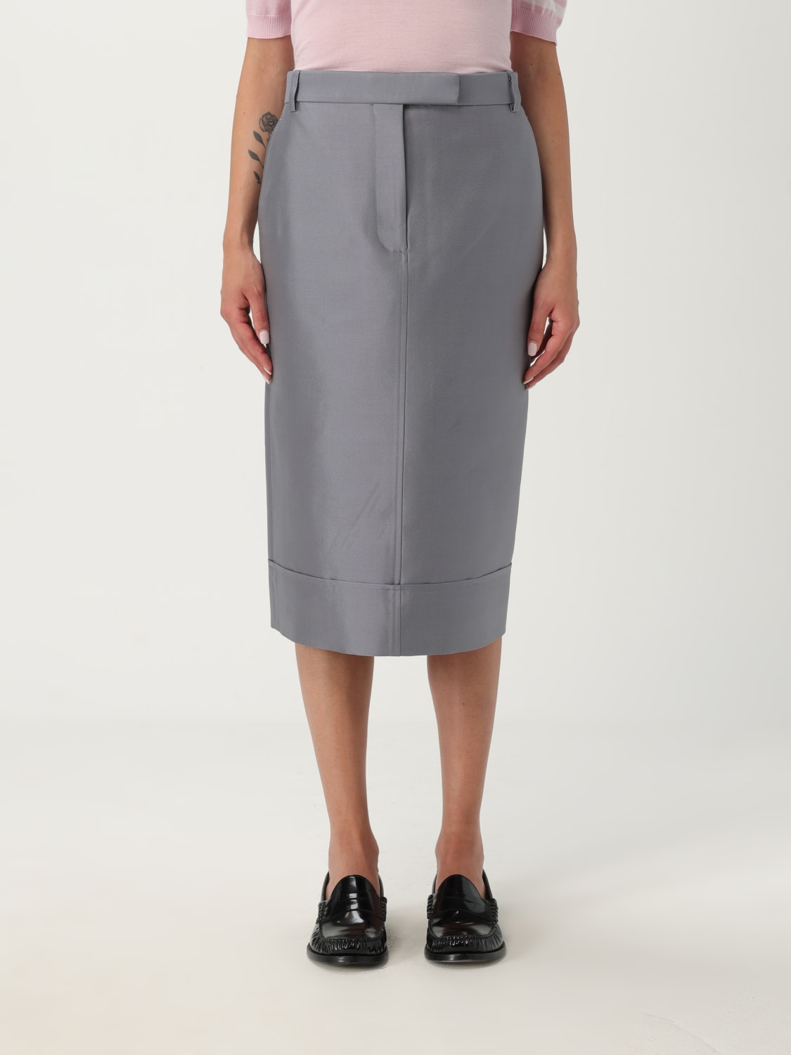 THOM BROWNE JUPE: Jupe femme Thom Browne, Gris - Img 1