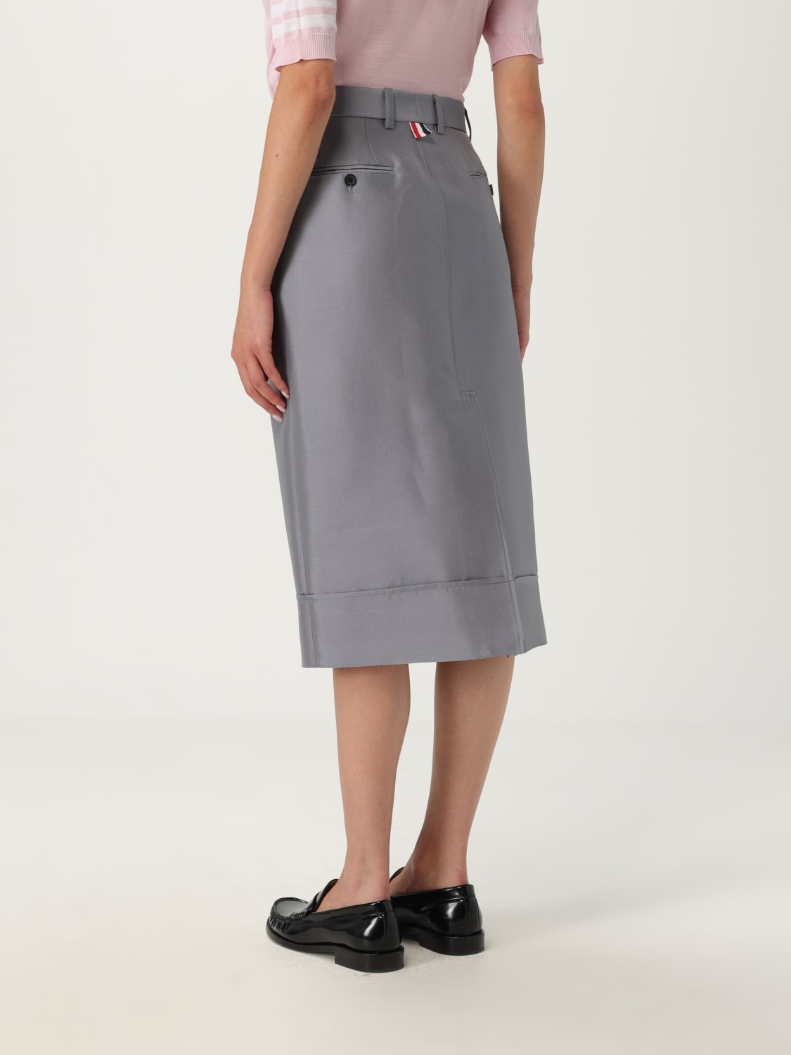 THOM BROWNE JUPE: Jupe femme Thom Browne, Gris - Img 3