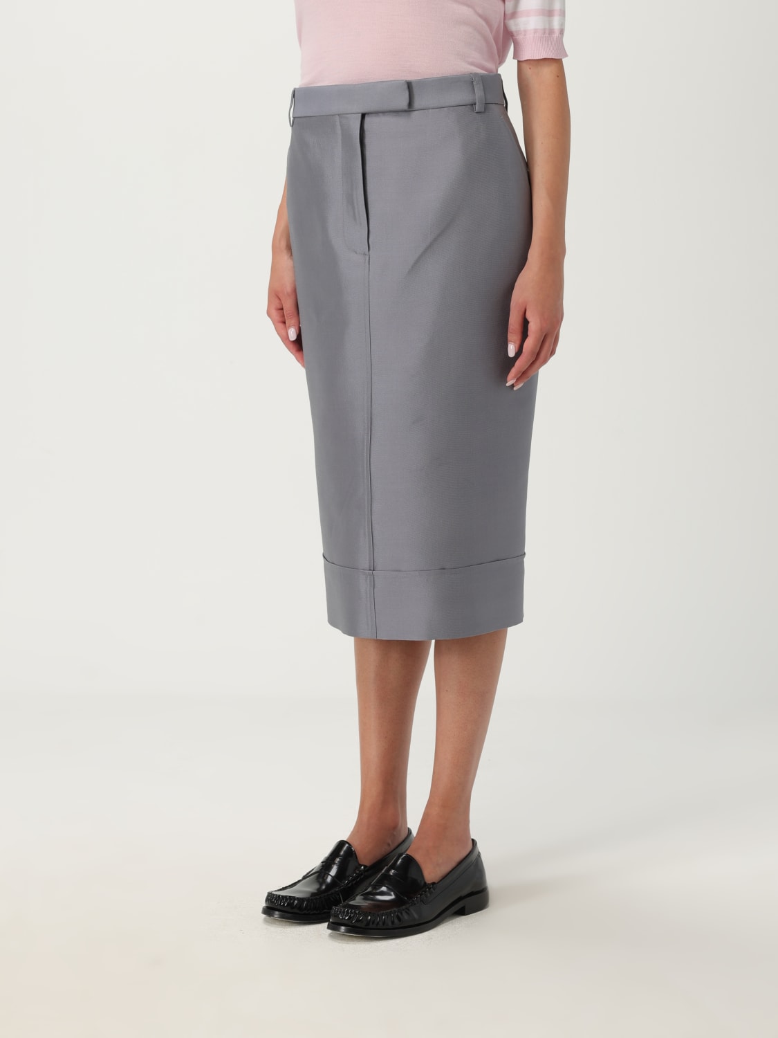 THOM BROWNE JUPE: Jupe femme Thom Browne, Gris - Img 4