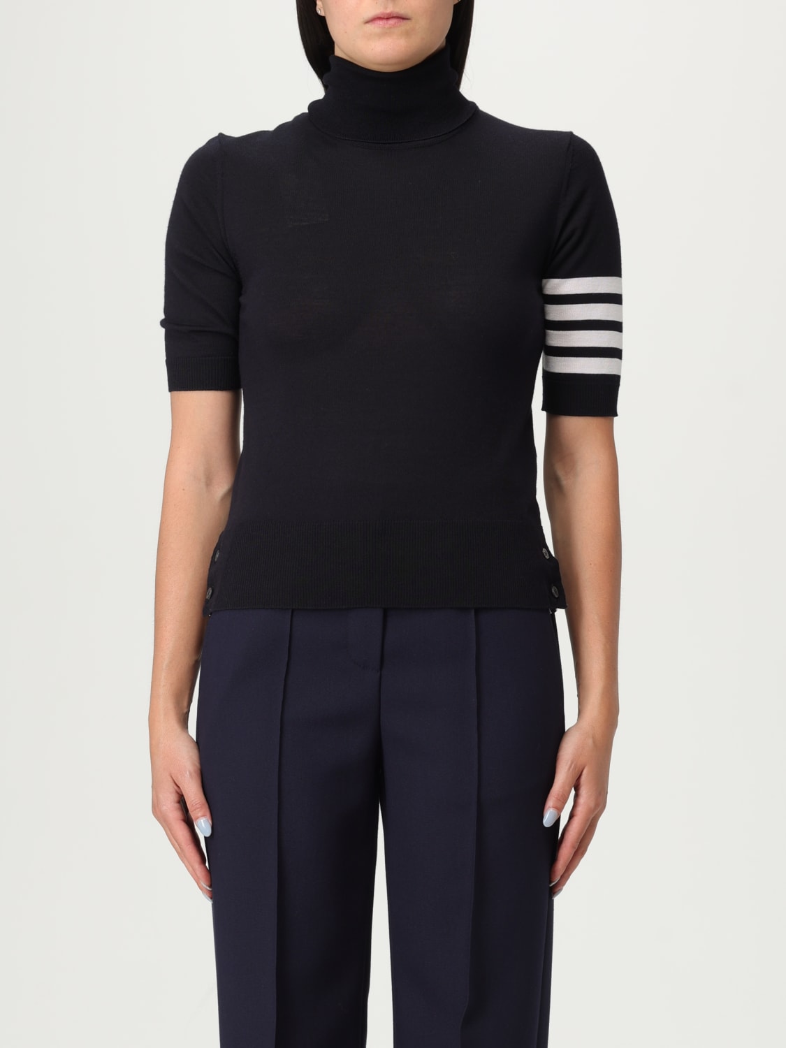 THOM BROWNE PULLOVER: Pullover damen Thom Browne, Blau - Img 1