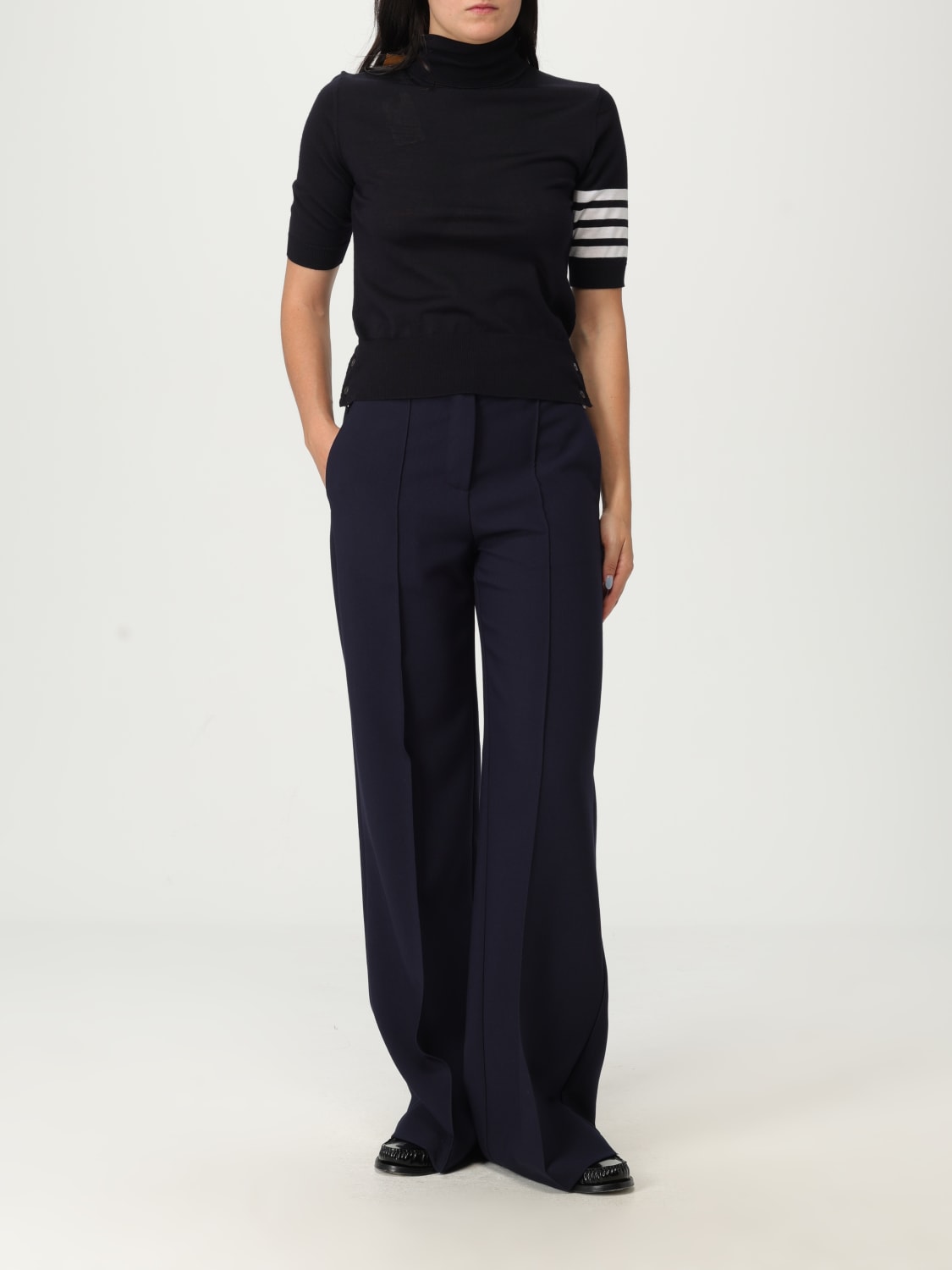 THOM BROWNE PULLOVER: Pullover damen Thom Browne, Blau - Img 2