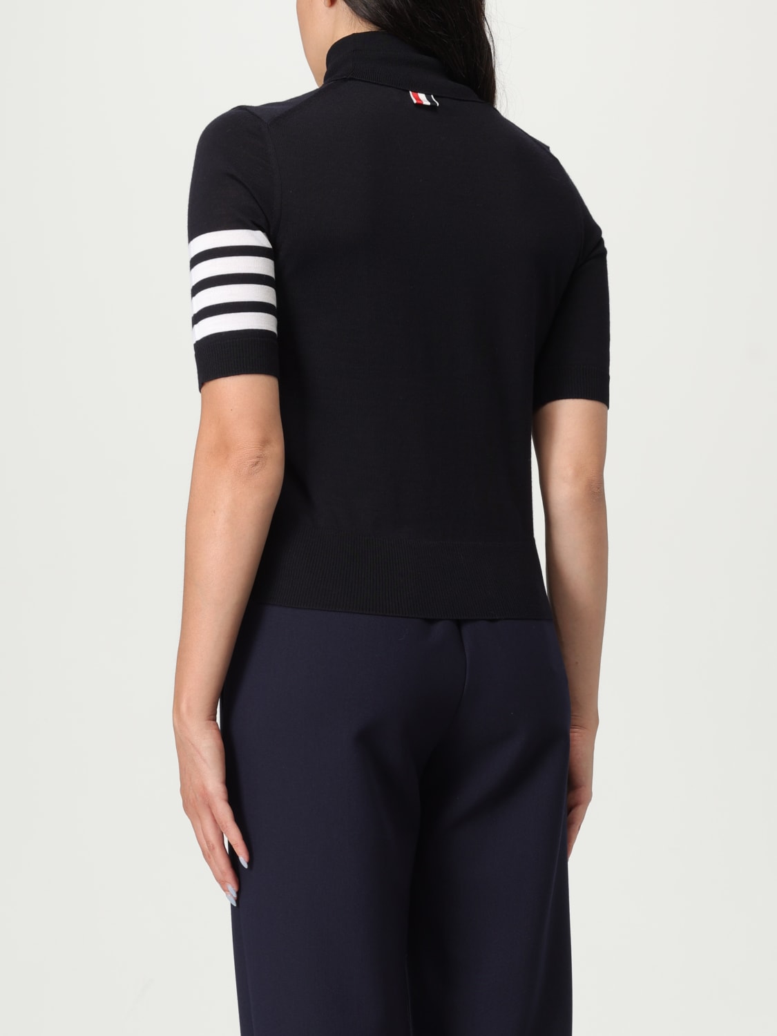 THOM BROWNE PULLOVER: Pullover damen Thom Browne, Blau - Img 3