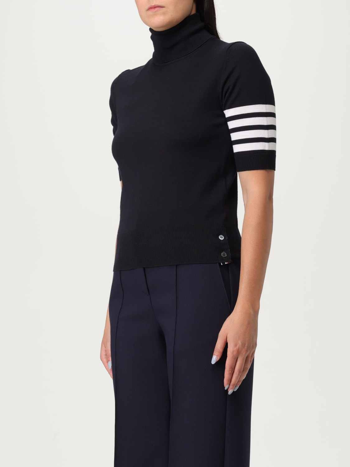 THOM BROWNE PULLOVER: Pullover damen Thom Browne, Blau - Img 4