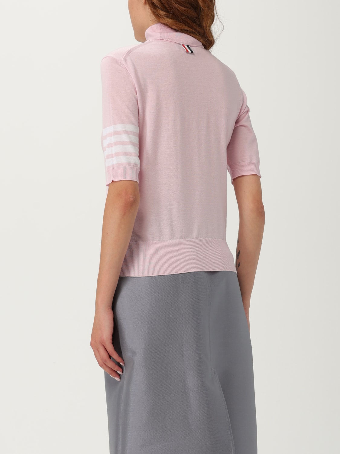 THOM BROWNE PULL: Pull femme Thom Browne, Rose - Img 3