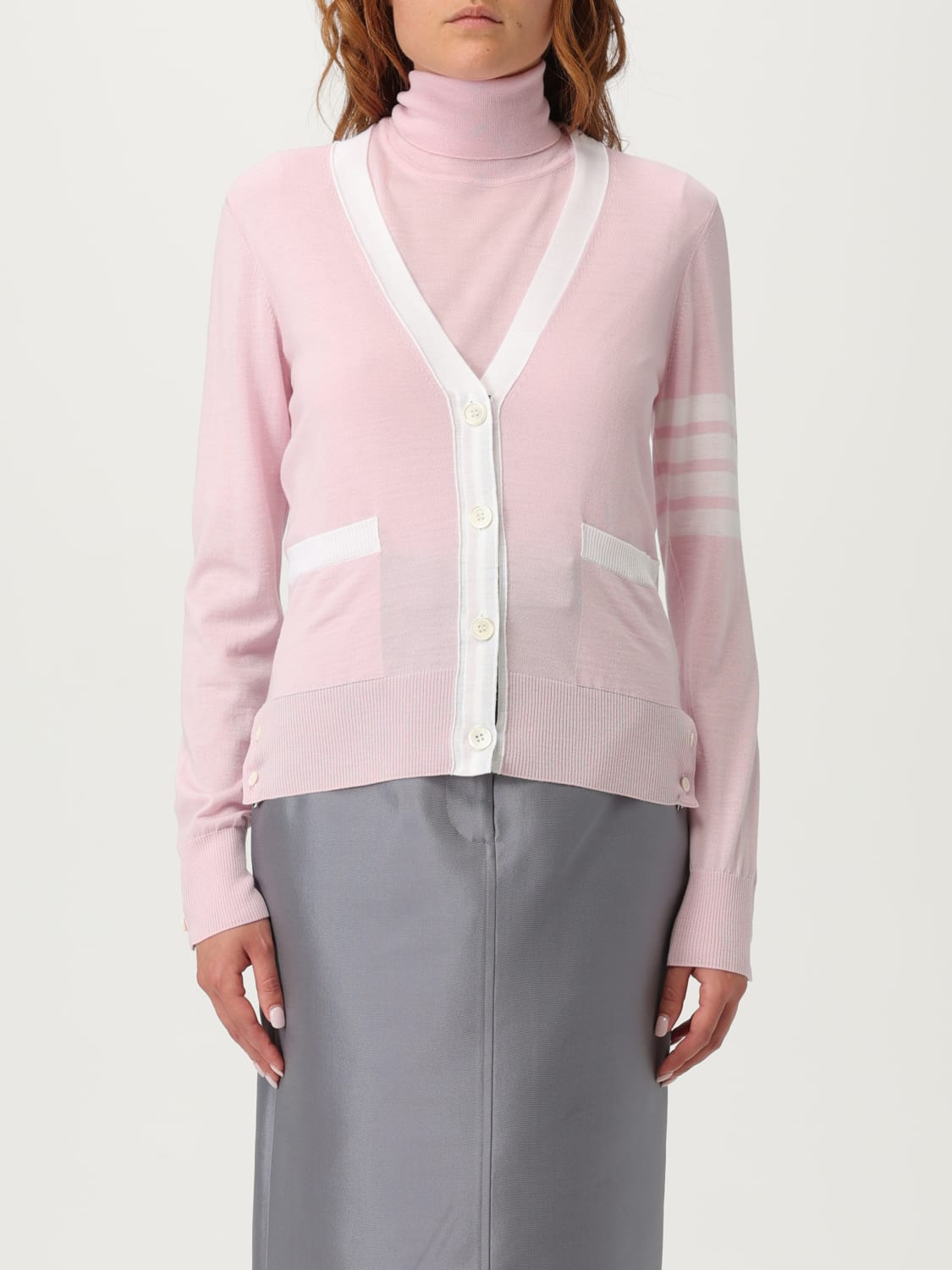 THOM BROWNE SWEATER: Sweater woman Thom Browne, Pink - Img 1