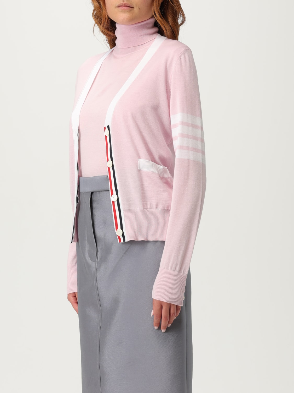 THOM BROWNE SWEATER: Sweater woman Thom Browne, Pink - Img 4