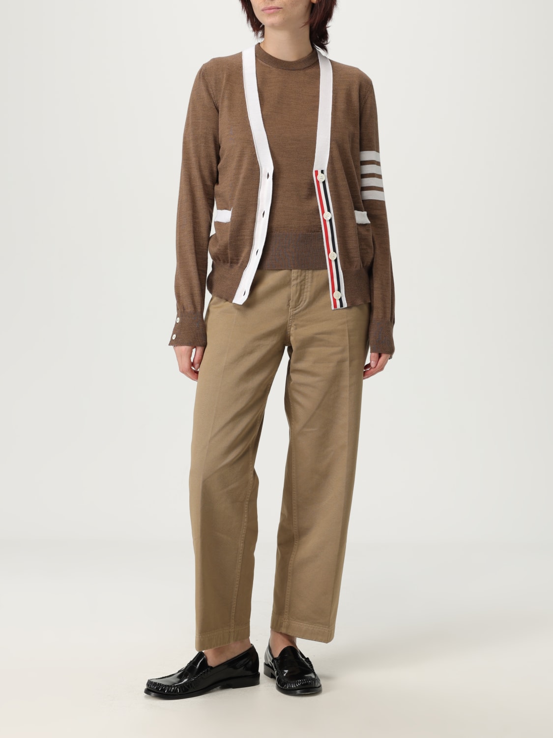 THOM BROWNE PULLOVER: Pullover damen Thom Browne, Wallnuss - Img 2