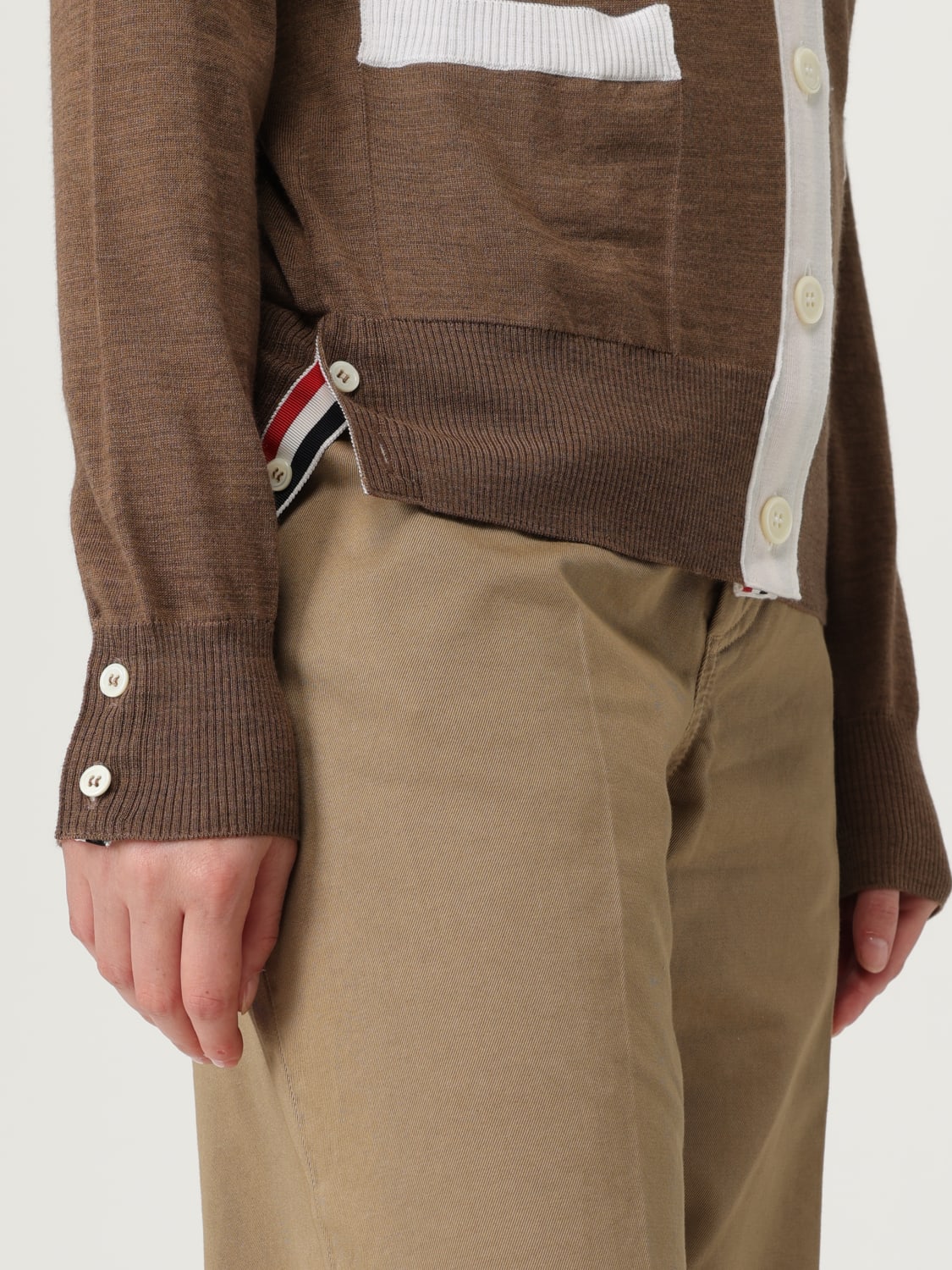 THOM BROWNE PULLOVER: Pullover damen Thom Browne, Wallnuss - Img 5