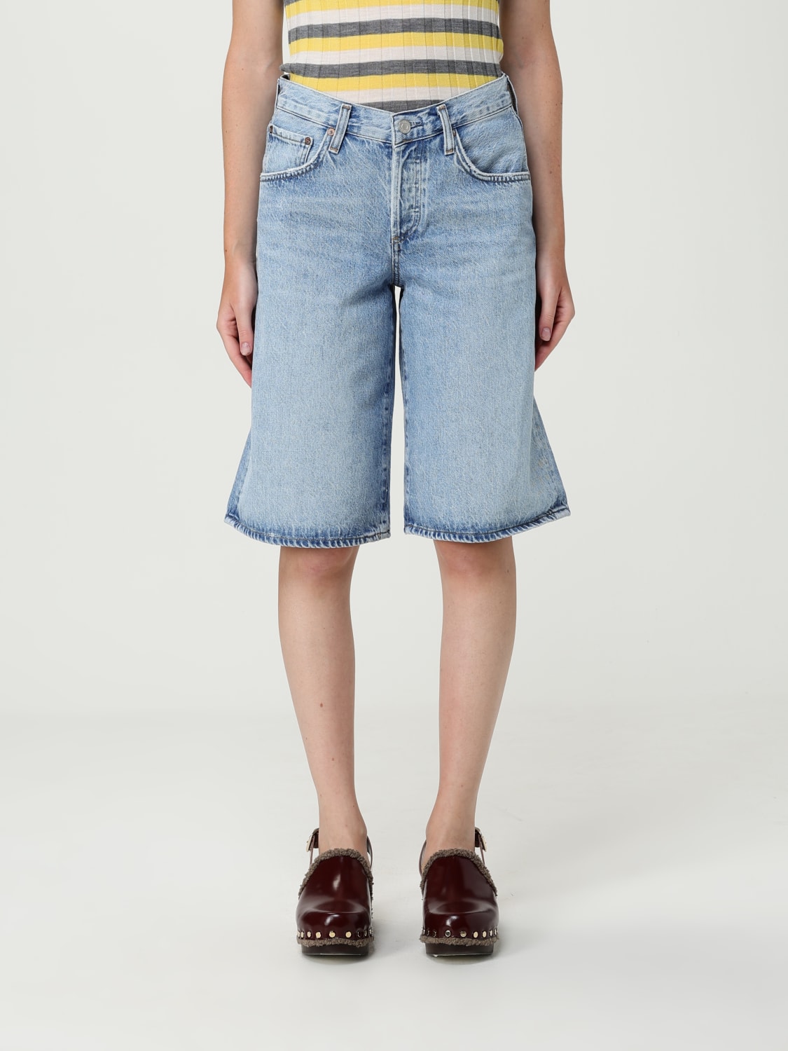 AGOLDE PANTALONES CORTOS: Pantalòn cortos mujer Agolde, Denim - Img 1