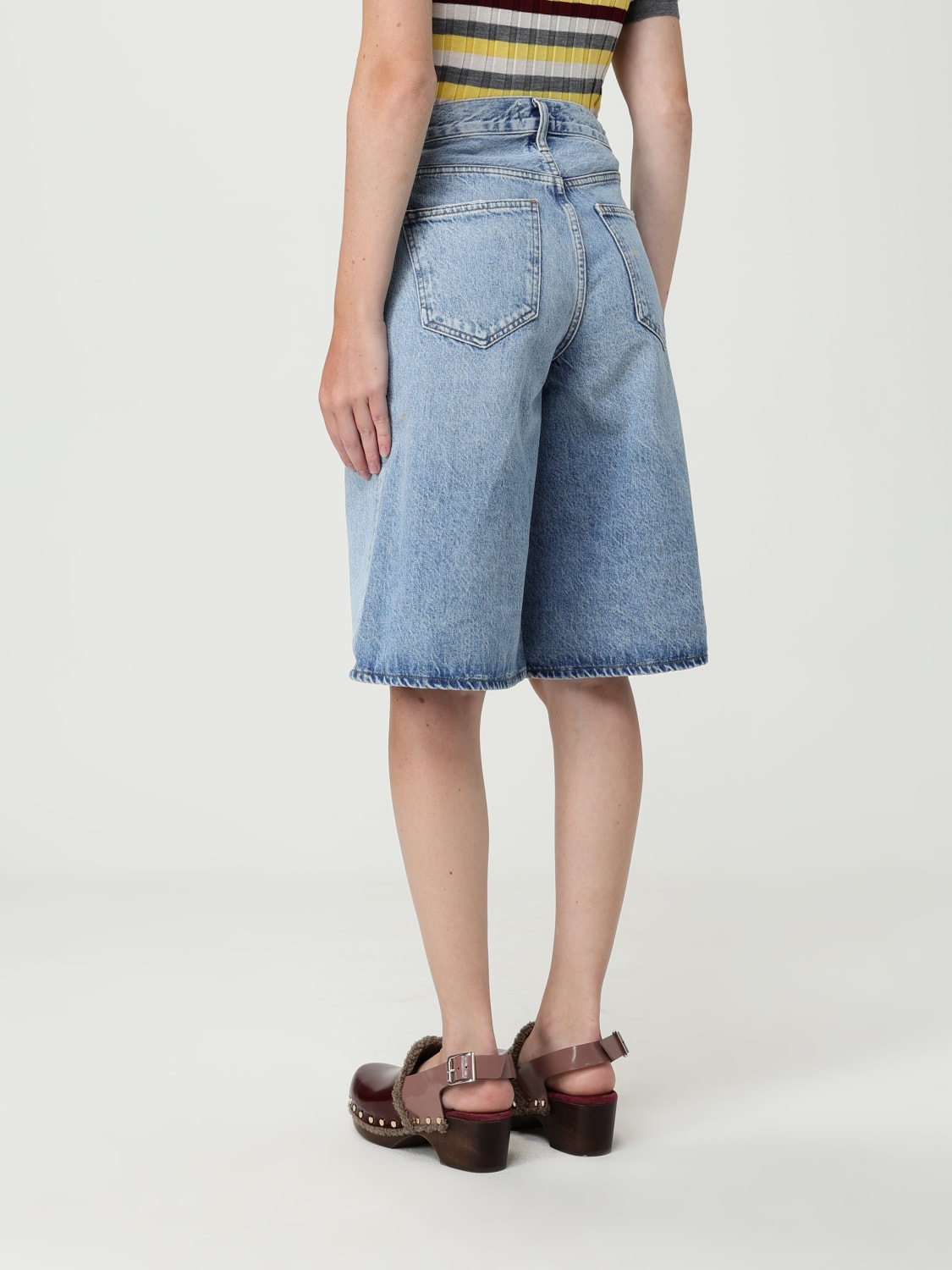 AGOLDE PANTALONES CORTOS: Pantalòn cortos mujer Agolde, Denim - Img 3