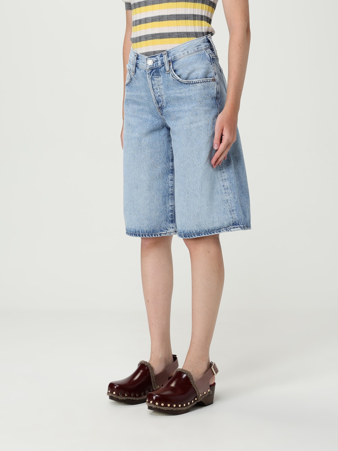 AGOLDE PANTALONES CORTOS: Pantalòn cortos mujer Agolde, Denim - Img 4