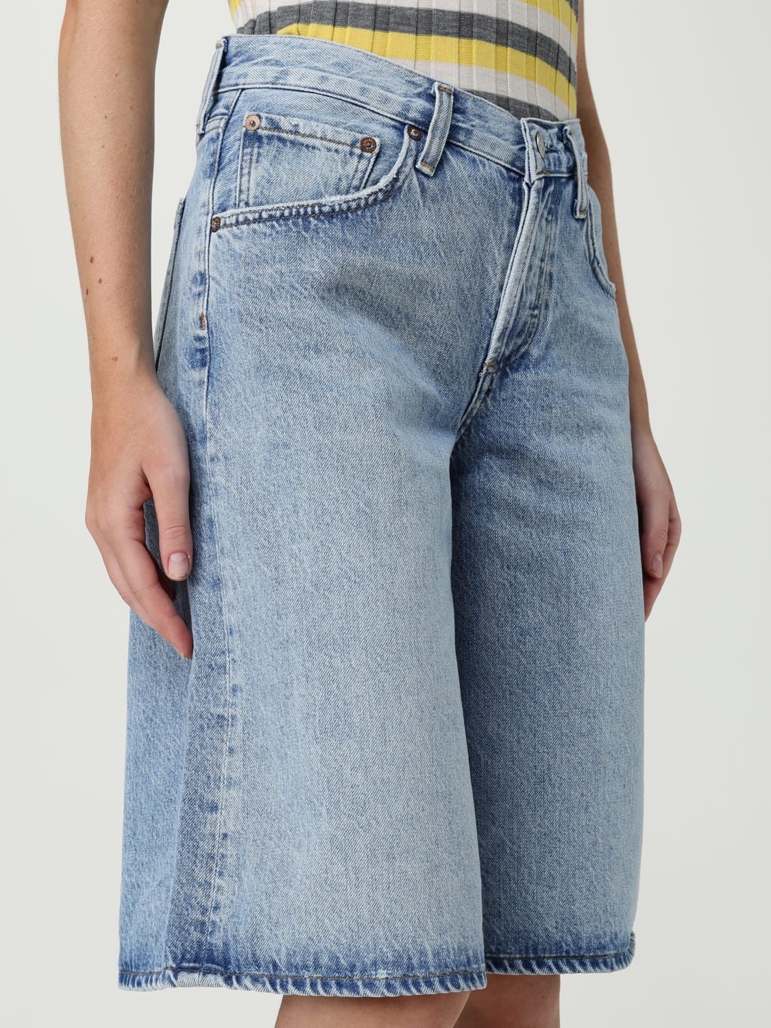 AGOLDE PANTALONES CORTOS: Pantalòn cortos mujer Agolde, Denim - Img 5