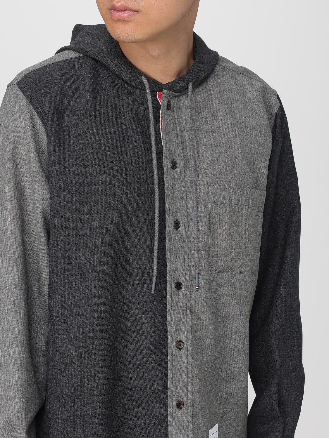 THOM BROWNE JACKE: Hemd herren Thom Browne, Grau - Img 5