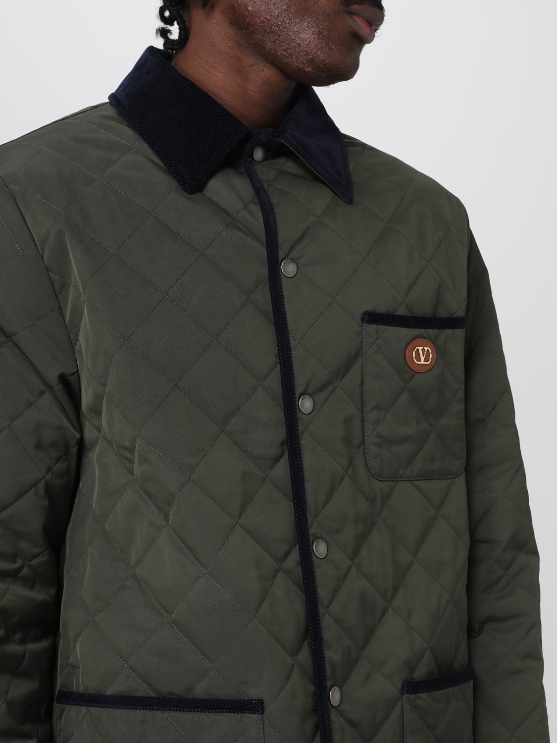 VALENTINO JACKET: Coat men Valentino, Olive - Img 5