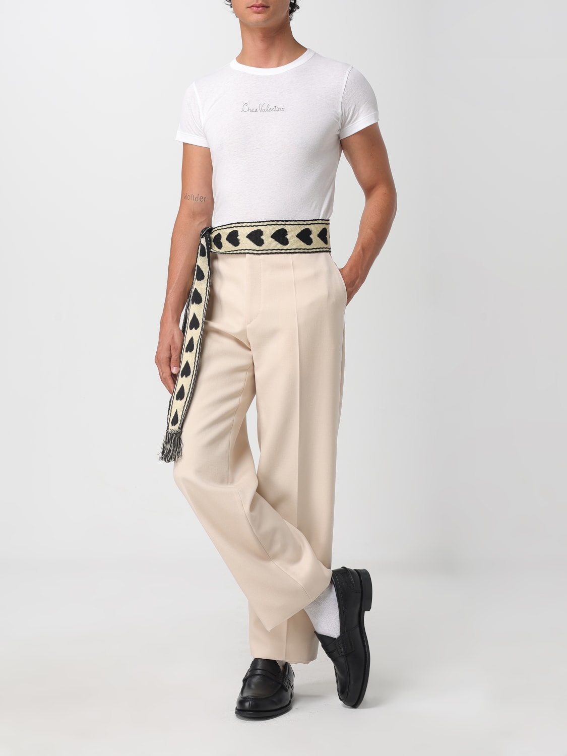 VALENTINO PANTS: Pants men Valentino, Butter - Img 2
