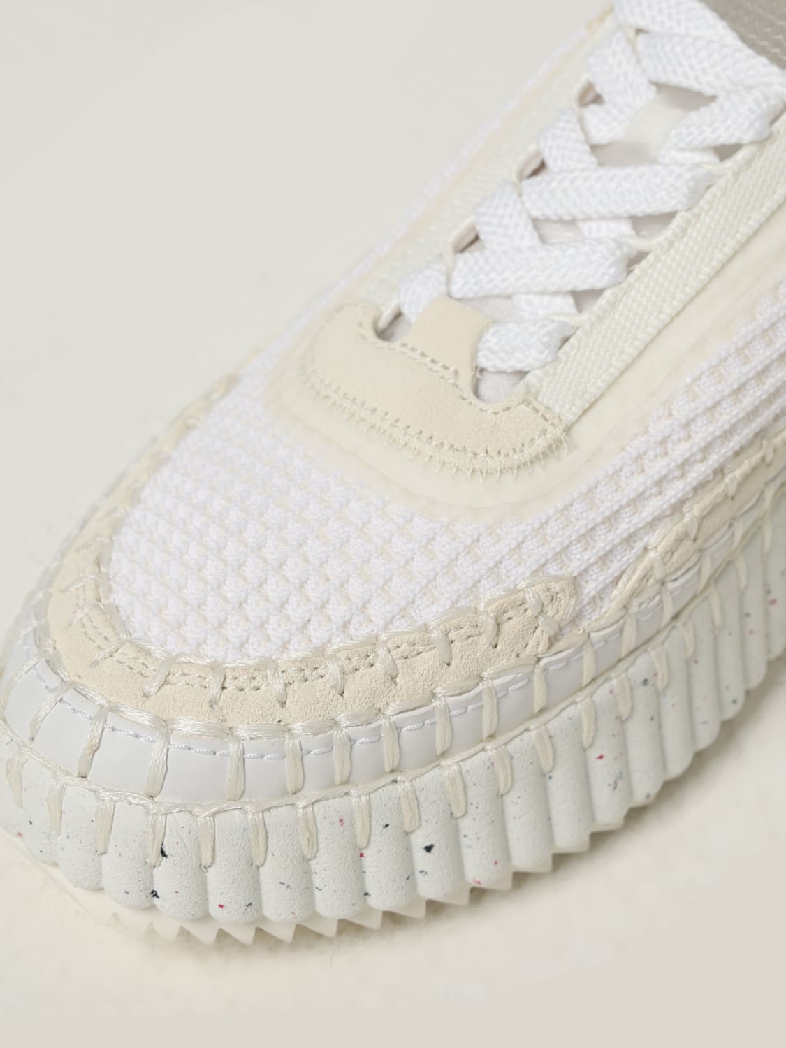 CHLOÉ SNEAKERS: Sneakers damen ChloÉ, Weiß - Img 4