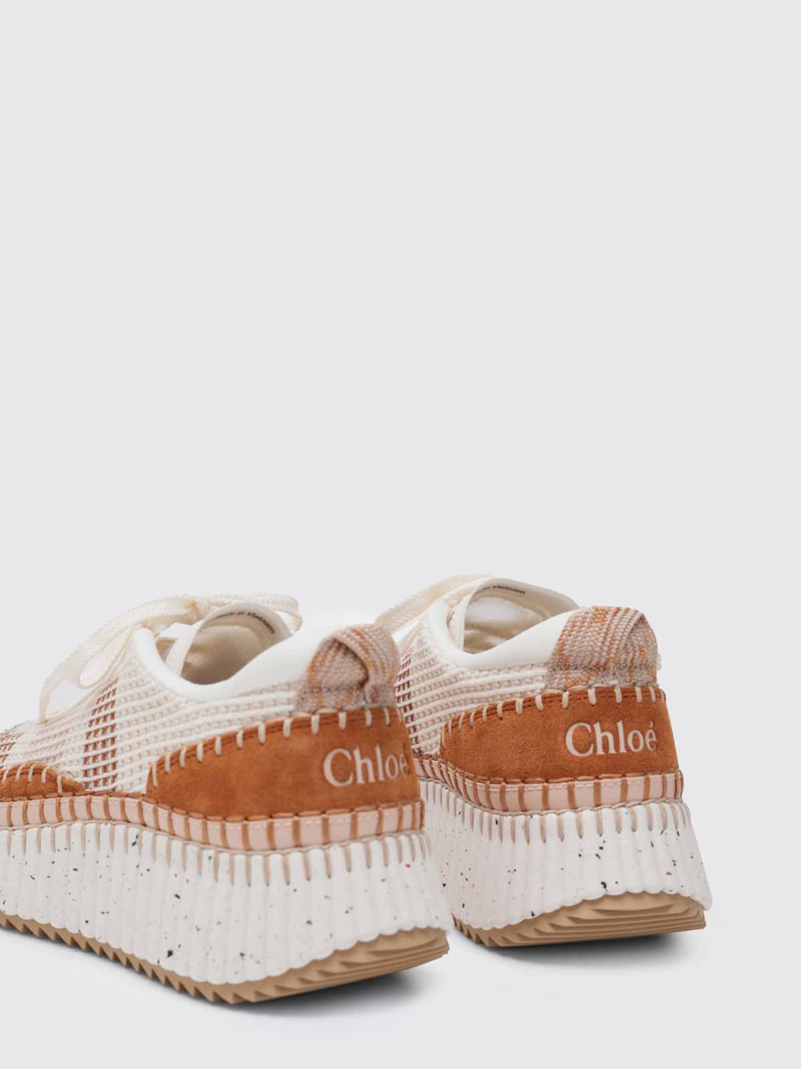 CHLOÉ SNEAKERS: Sneakers woman ChloÉ, Brown - Img 4