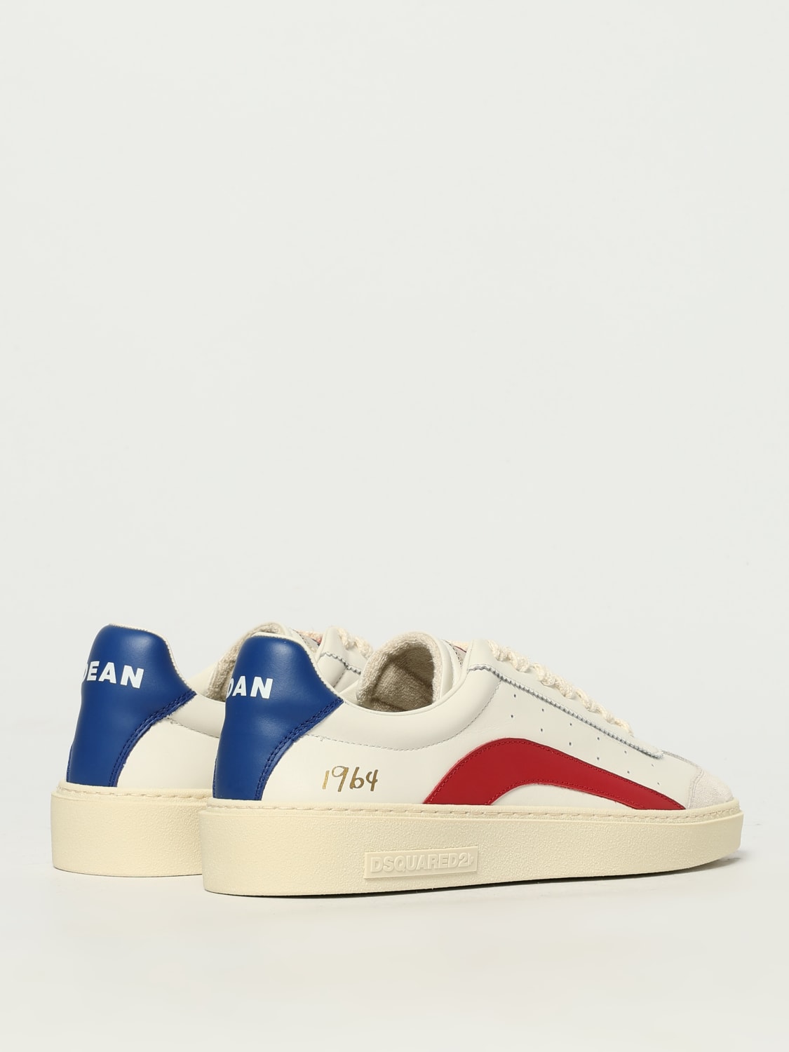 DSQUARED2 SNEAKERS: Sneakers Dsquared2 in pelle , Bianco - Img 3