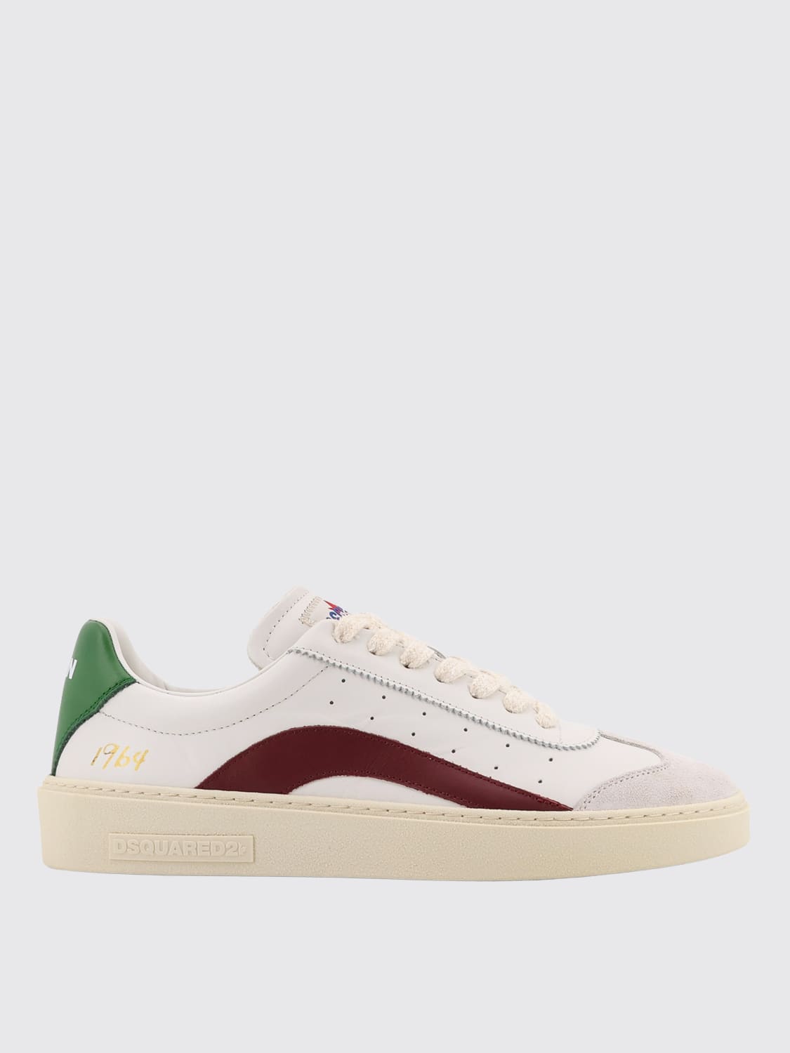 DSQUARED2 SNEAKERS: Sneakers Dsquared2 in pelle , Panna - Img 1