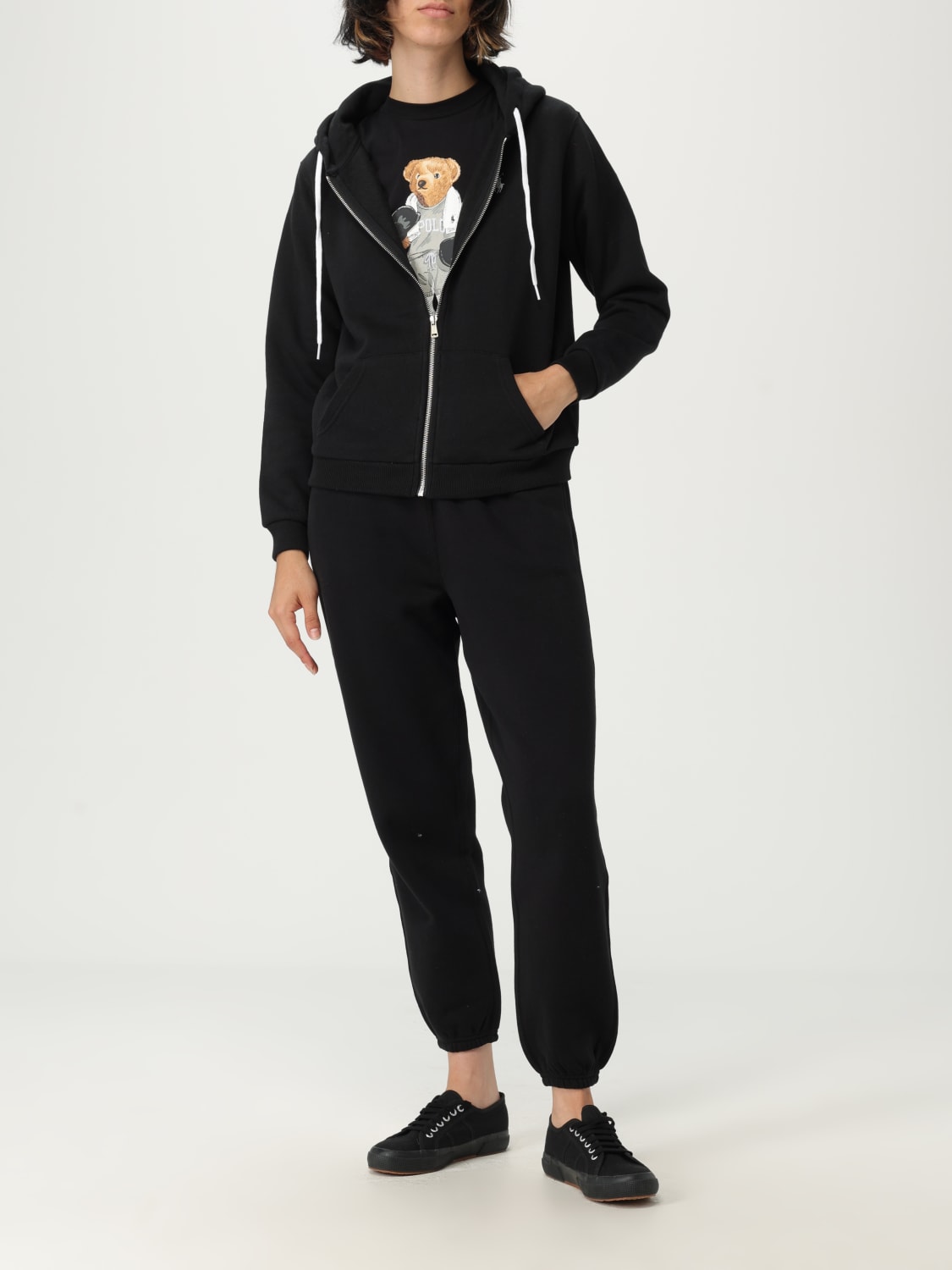 POLO RALPH LAUREN SUDADERA: Sudadera mujer Polo Ralph Lauren, Negro - Img 2