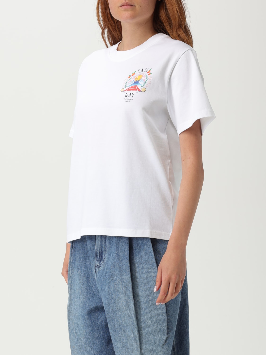 CASABLANCA T-SHIRT: T-shirt woman Casablanca, White - Img 3