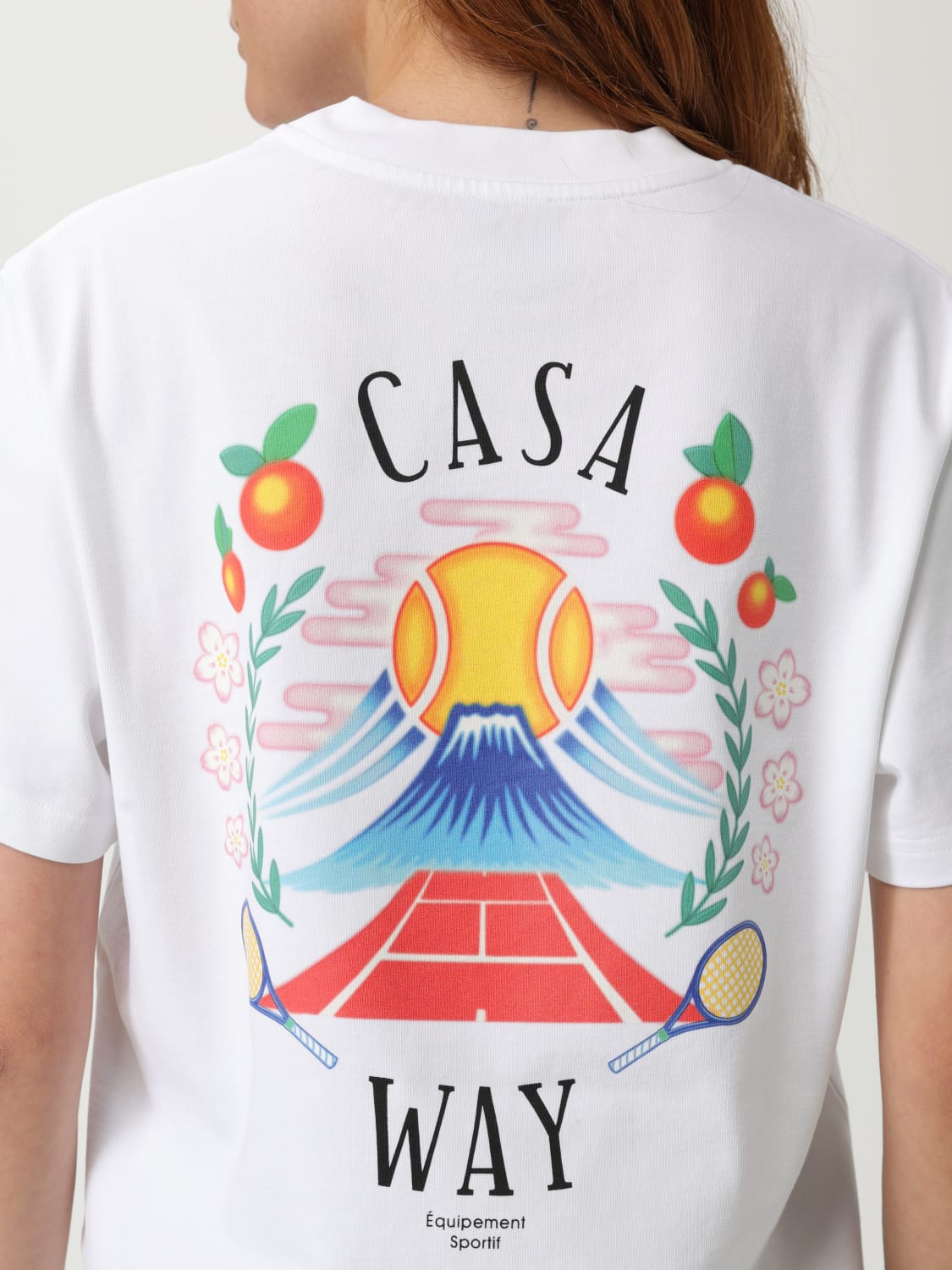 CASABLANCA: T-shirt woman - White | Casablanca t-shirt