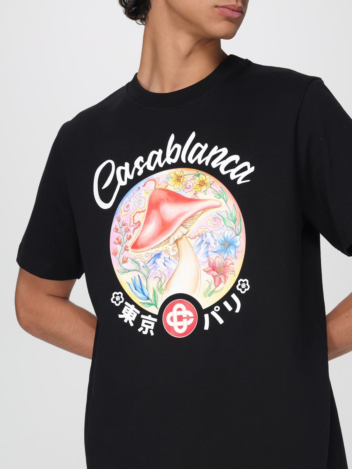 CASABLANCA T-SHIRT: T-shirt men Casablanca, Black - Img 4