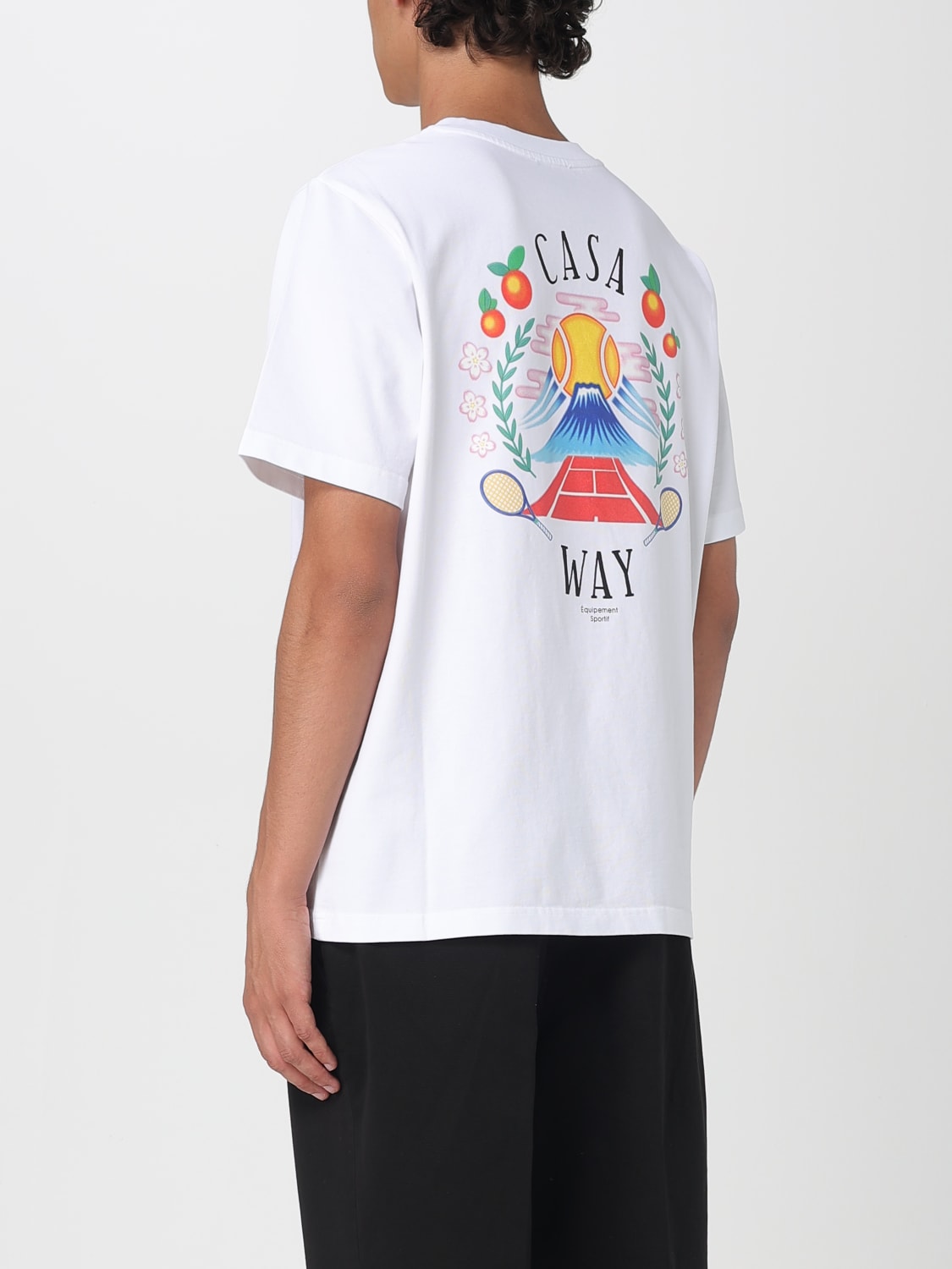 Tシャツ・カットソー CASABLANCA Men T-shirt White MPF25JTS001 03 CASABLANCA: T-shirt men - White | Casablanca t-shirt