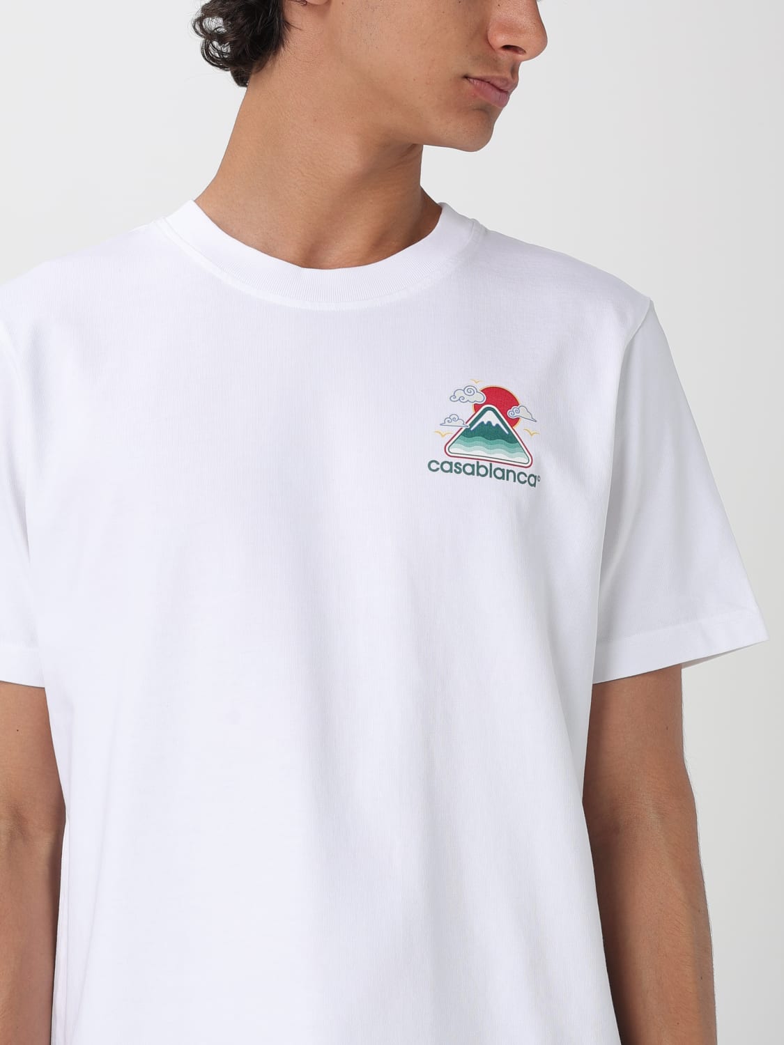CASABLANCA T恤: T恤 男士 Casablanca, 白色 1 - Img 4