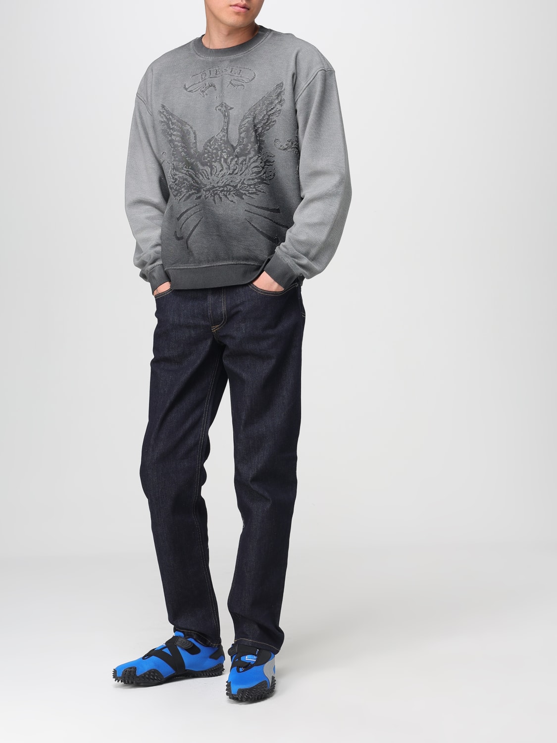 DIESEL SWEATSHIRT: Sweatshirt men Diesel, Grey - Img 2