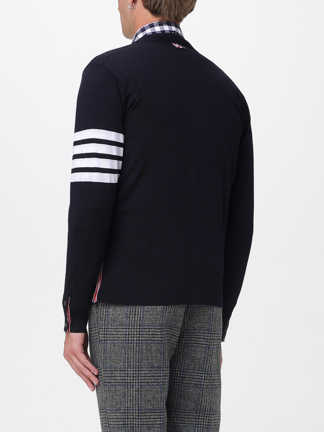 THOM BROWNE SWEATER: Sweater men Thom Browne, Blue - Img 3
