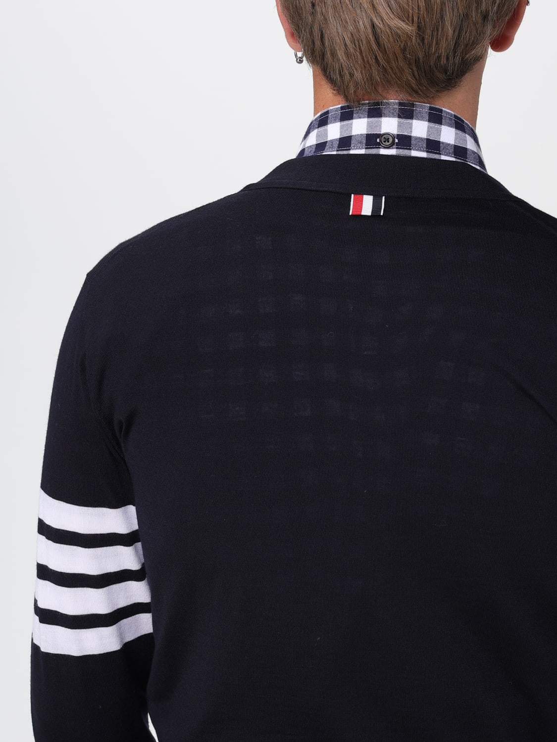 THOM BROWNE SWEATER: Sweater men Thom Browne, Blue - Img 5