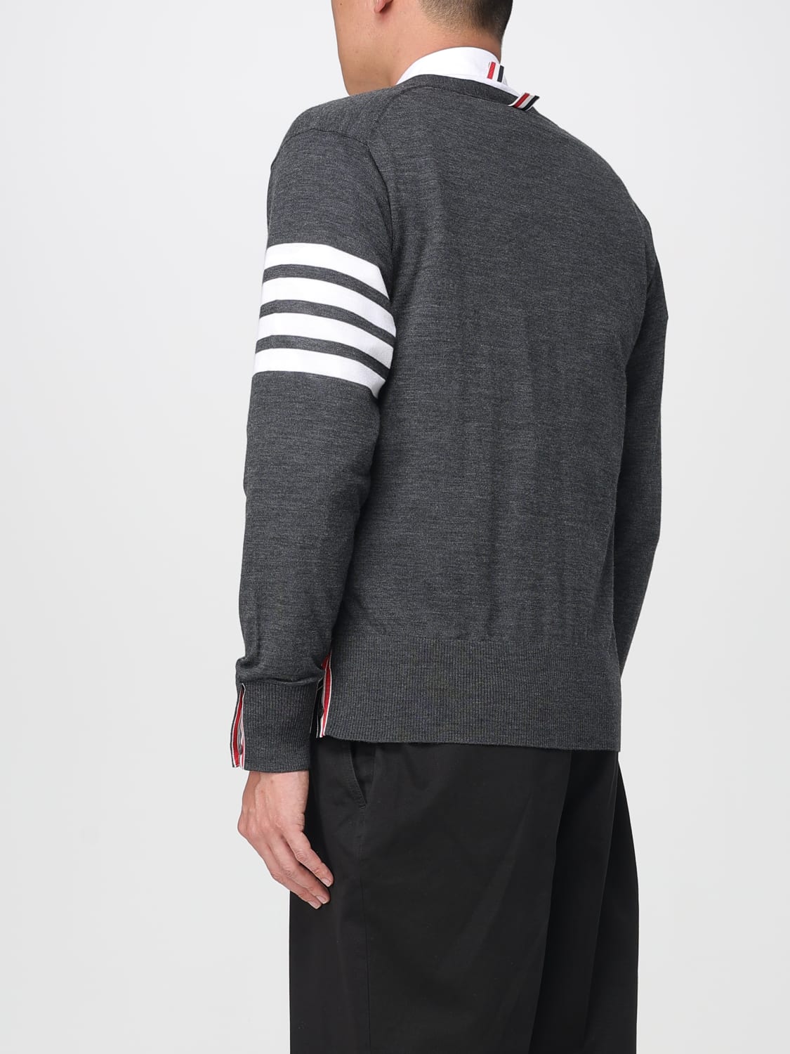 THOM BROWNE SWEATER: Sweater men Thom Browne, Grey - Img 3