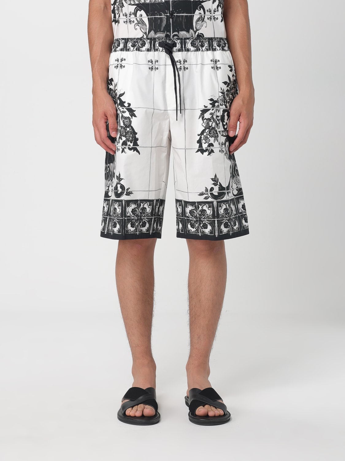 DOLCE & GABBANA SHORT: Short homme Dolce & Gabbana, Blanc - Img 1