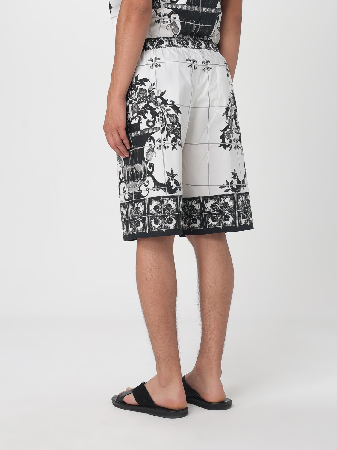 DOLCE & GABBANA SHORT: Short homme Dolce & Gabbana, Blanc - Img 3